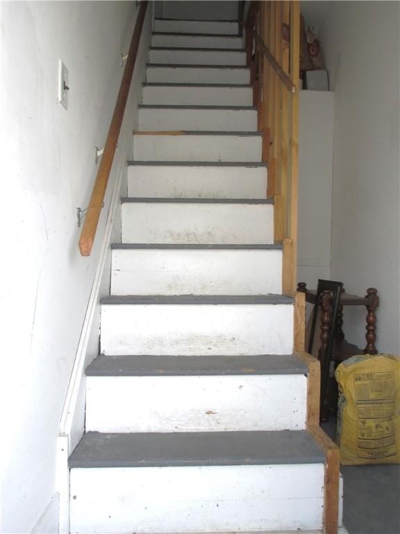 view of stairway