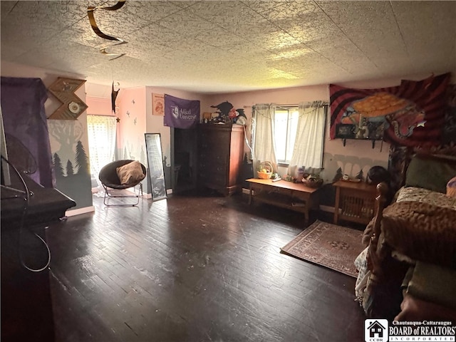 interior space with hardwood / wood-style flooring