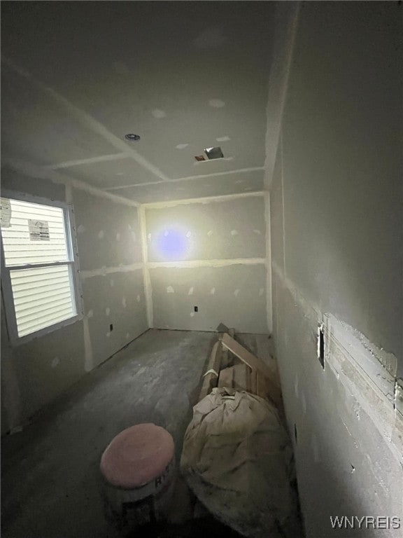 view of spare room
