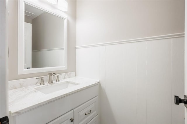 bathroom with vanity