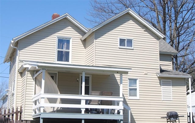 230 Birch St, Kane-Borough, PA 16735 - view of front of property with a chimney and roof with shingles