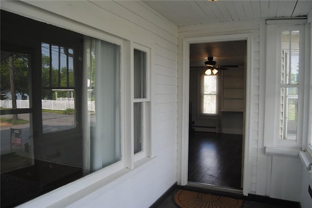 230 Birch St, Kane-Borough, PA 16735 - property entrance featuring a baseboard heating unit