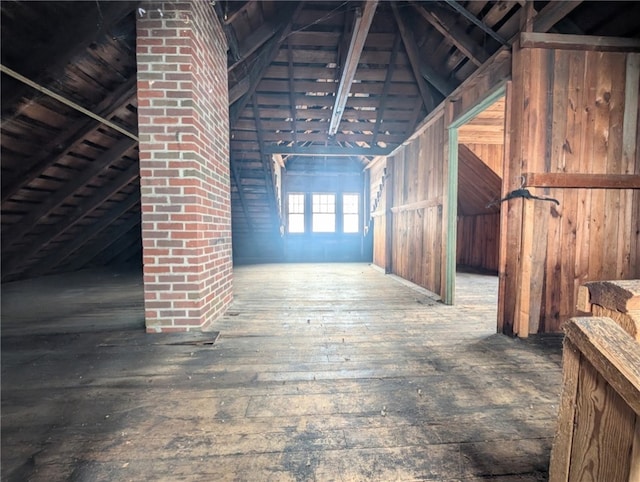 view of attic