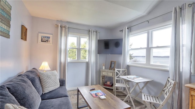 sitting room featuring baseboards