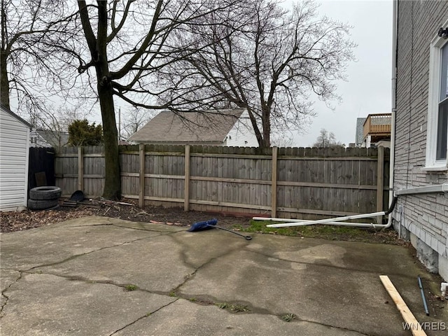 view of patio / terrace with fence