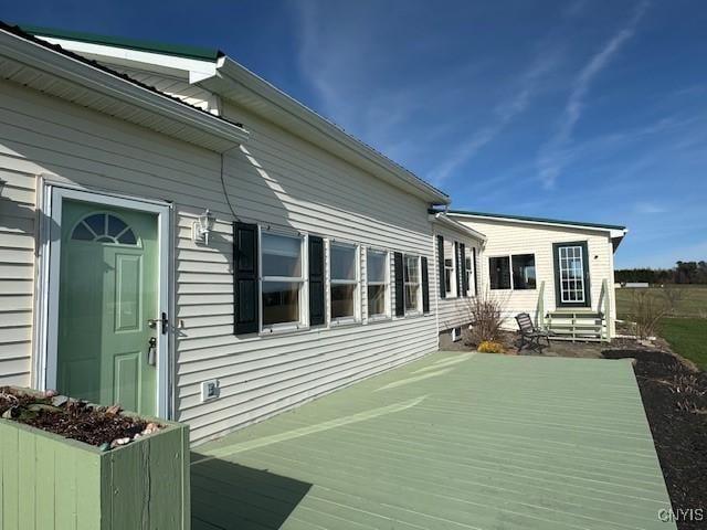exterior space with entry steps