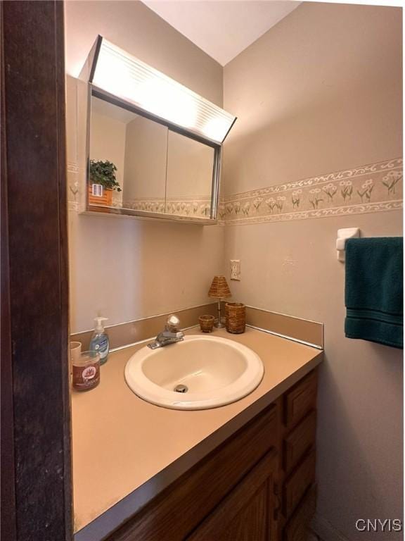 bathroom featuring vanity