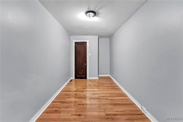 348 Virginia St, Buffalo, NY 14201 - hall with baseboards and light wood-type flooring