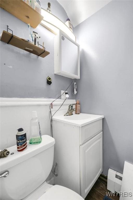 348 Virginia St, Buffalo, NY 14201 - half bathroom featuring toilet and vanity