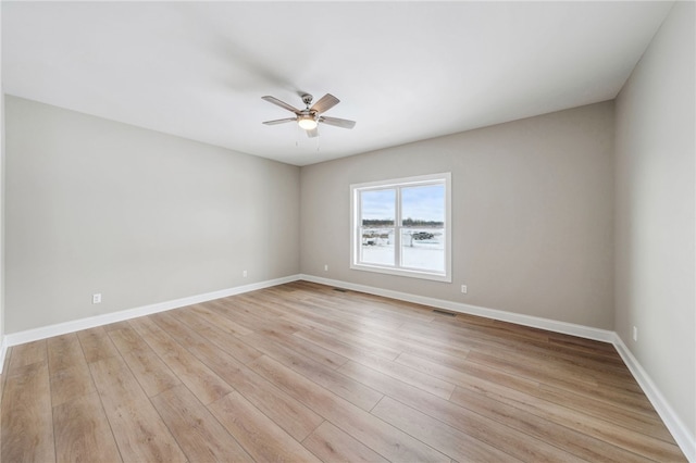 2 Stella Ln, Ogden, NY 14559 - spare room with a ceiling fan and light wood-style flooring