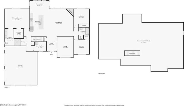 2 Stella Ln, Ogden, NY 14559 - view of property floor plan
