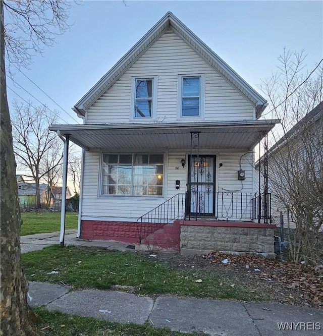 86 Roehrer Ave, Buffalo, NY 14208 - bungalow featuring covered porch