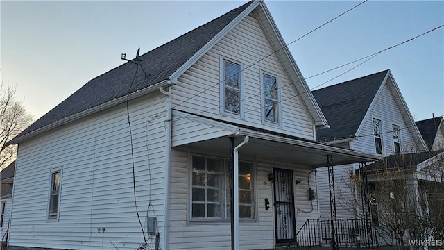 86 Roehrer Ave, Buffalo, NY 14208 - view of front of property with a porch and a shingled roof