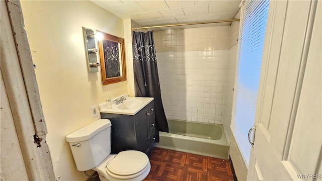 86 Roehrer Ave, Buffalo, NY 14208 - full bathroom with shower / bath combination with curtain, vanity, and toilet