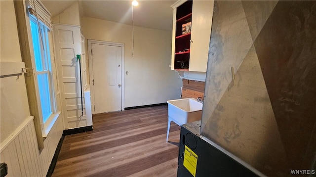 86 Roehrer Ave, Buffalo, NY 14208 - hallway featuring wood finished floors and a sink