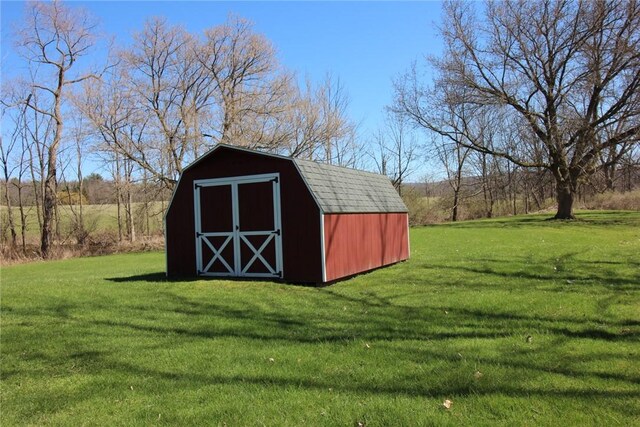 view of shed
