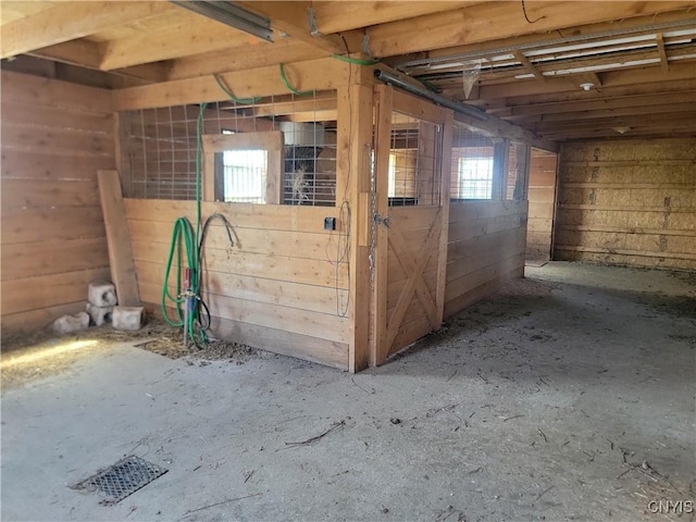 view of horse barn