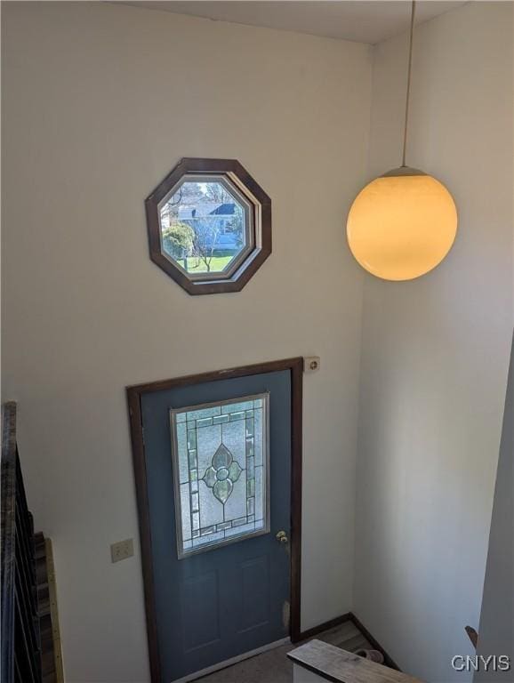 interior space with baseboards