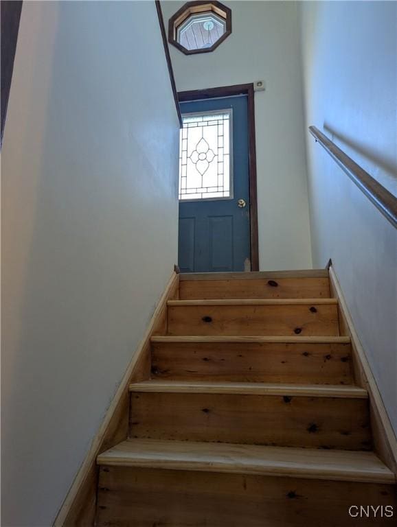 view of stairway