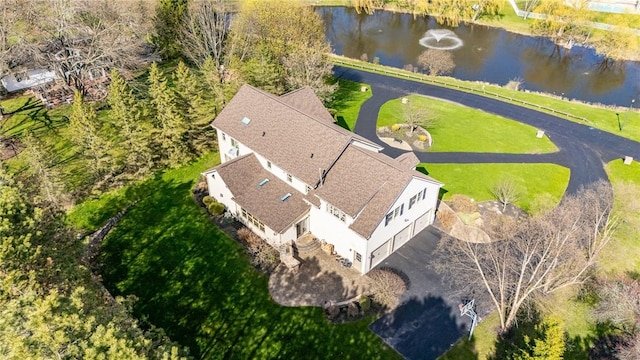 5 Ponds Edge Way, Pittsford, NY 14534 - birds eye view of property featuring a water view