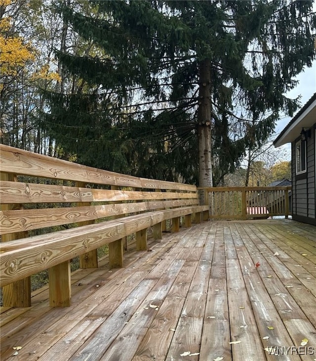 view of wooden terrace
