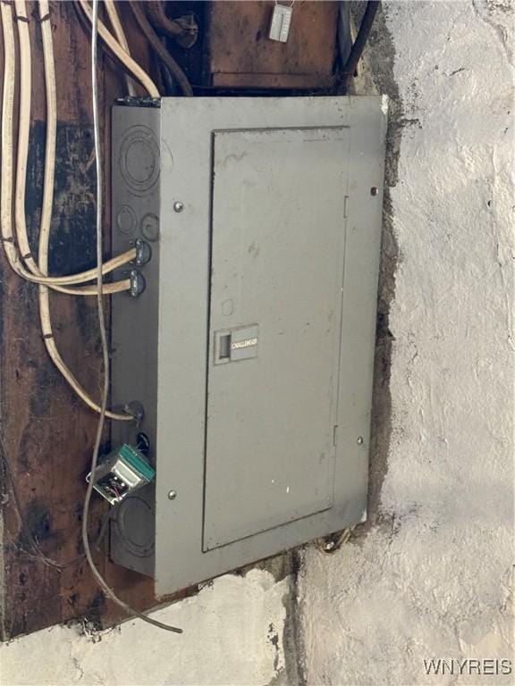 utility room featuring electric panel