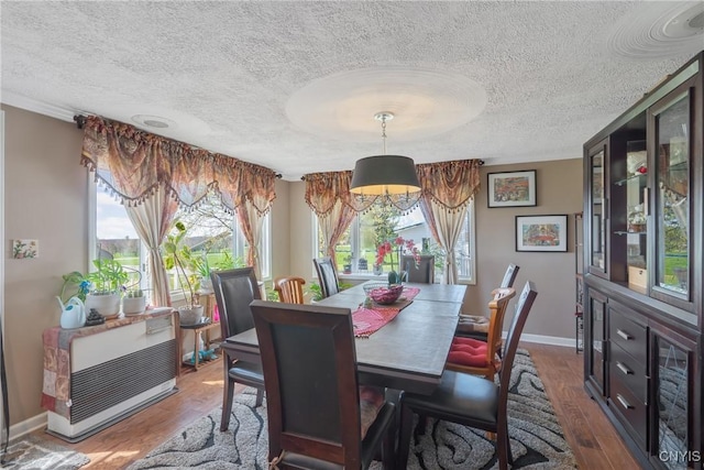 19 Whig Hill Rd, West Monroe, NY 13167 - dining space with wood finished floors, plenty of natural light, a textured ceiling, and baseboards
