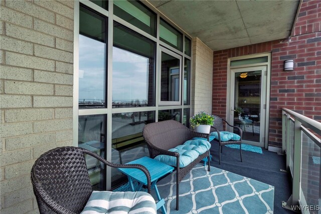 132 Lakefront Blvd Unit 504, Buffalo, NY 14202 - balcony featuring beverage cooler