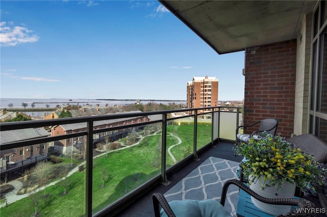 132 Lakefront Blvd Unit 504, Buffalo, NY 14202 - balcony with a water view