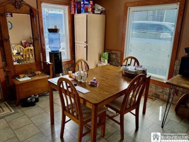 view of dining area