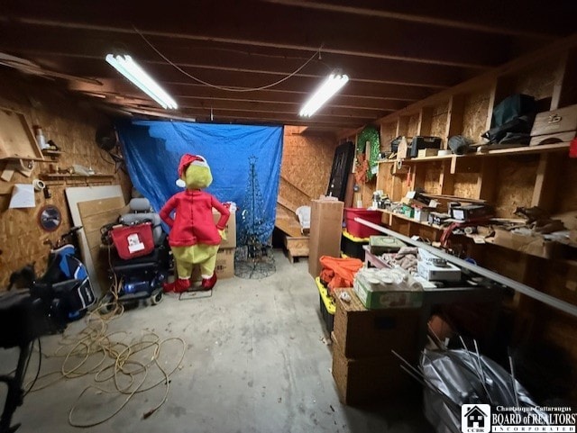 view of storage room