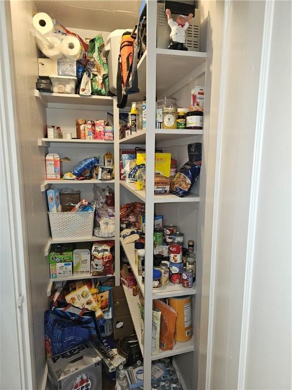 view of storage area