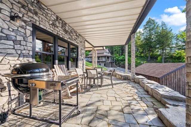 42795 Paynes Lake Camp Rd, Antwerp, NY 13608 - view of patio / terrace featuring outdoor dining area