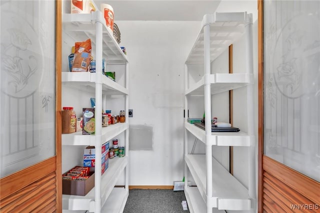 view of pantry