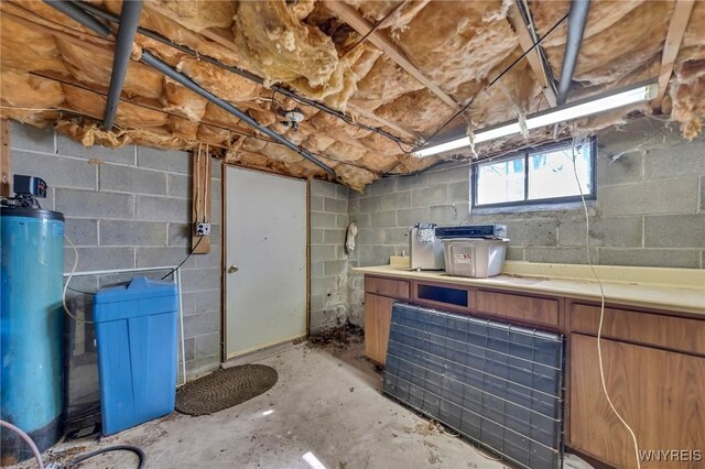view of basement