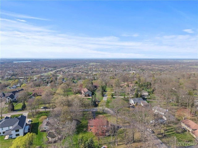 aerial view featuring a residential view