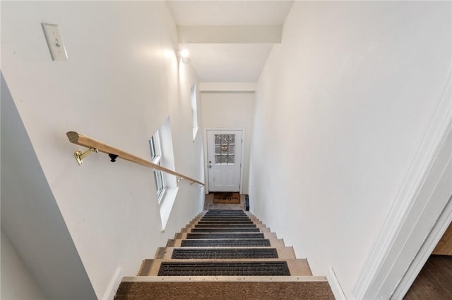 view of staircase