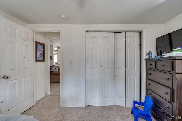 5410 N Shore Rd, Greig, NY 13312 - bedroom featuring carpet, a closet, and baseboards