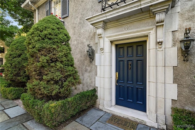 view of exterior entry