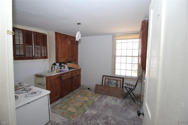 kitchen with electric range