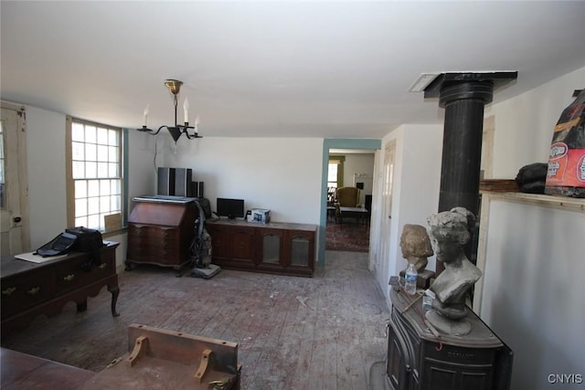 interior space featuring hardwood / wood-style floors