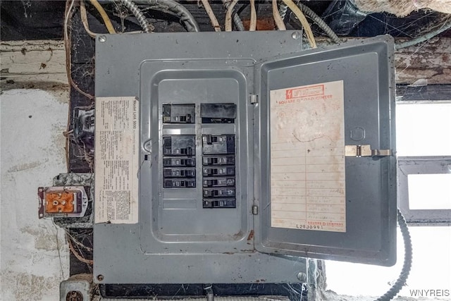utility room with electric panel