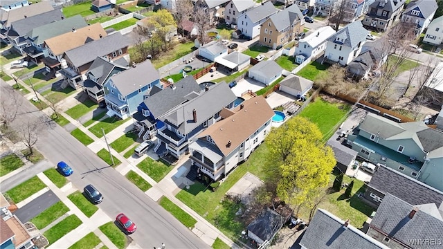birds eye view of property featuring a residential view