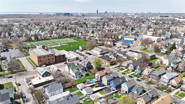 drone / aerial view featuring a residential view