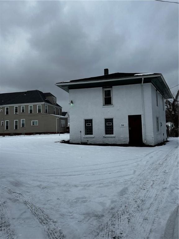74 Melody St, Rochester, NY 14608 - view of snow covered back of property