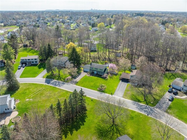 birds eye view of property featuring a residential view