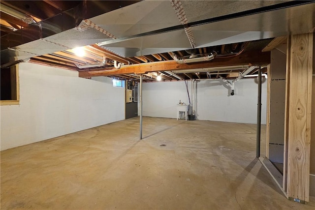 view of basement