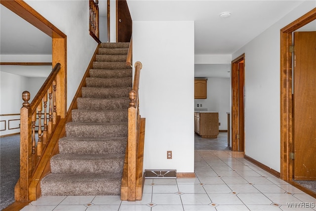 view of stairway
