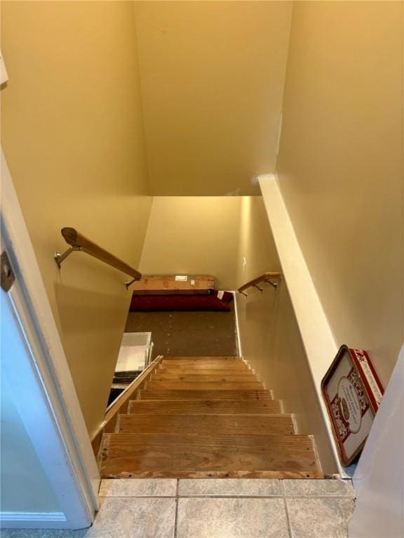 view of stairway