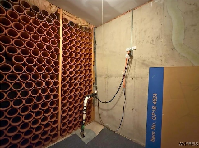 view of wine room